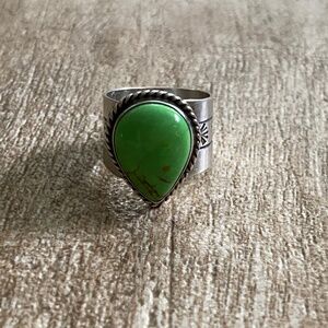 Sterling Silver Gaspeite Ring